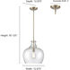 None 1 Light 13 inch Modern Gold Pendant Ceiling Light
